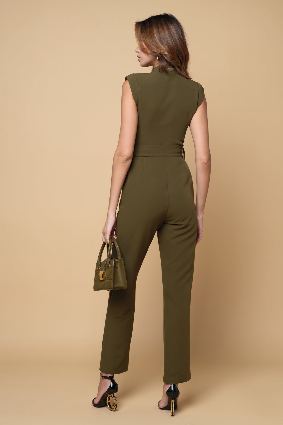 Dealmaker Jumpsuit - Khaki