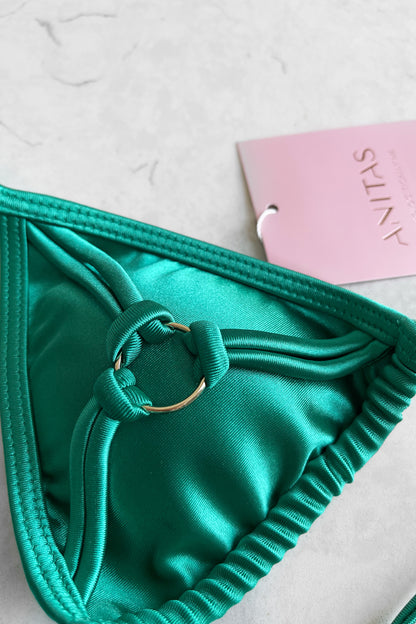 Discovered Triangle Bikini Top - Ocean Green