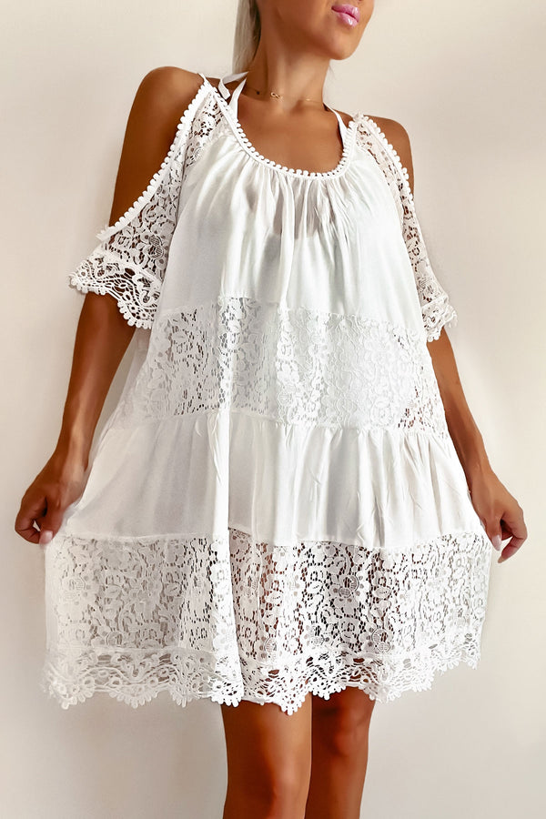 Lulu Short White Beach Dress
