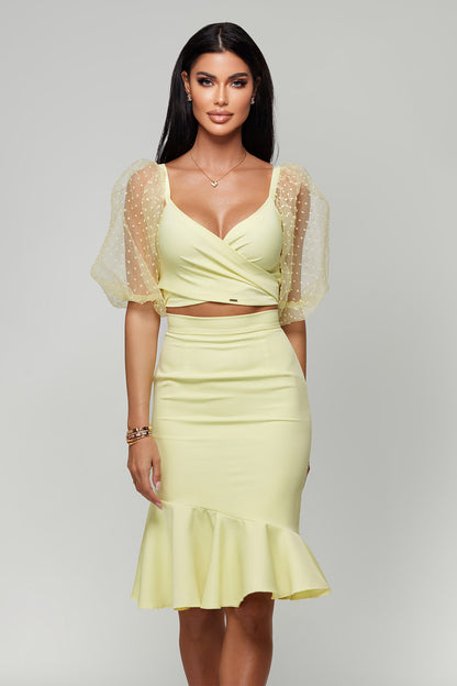 Promise Set Top & Skirt - Yellow