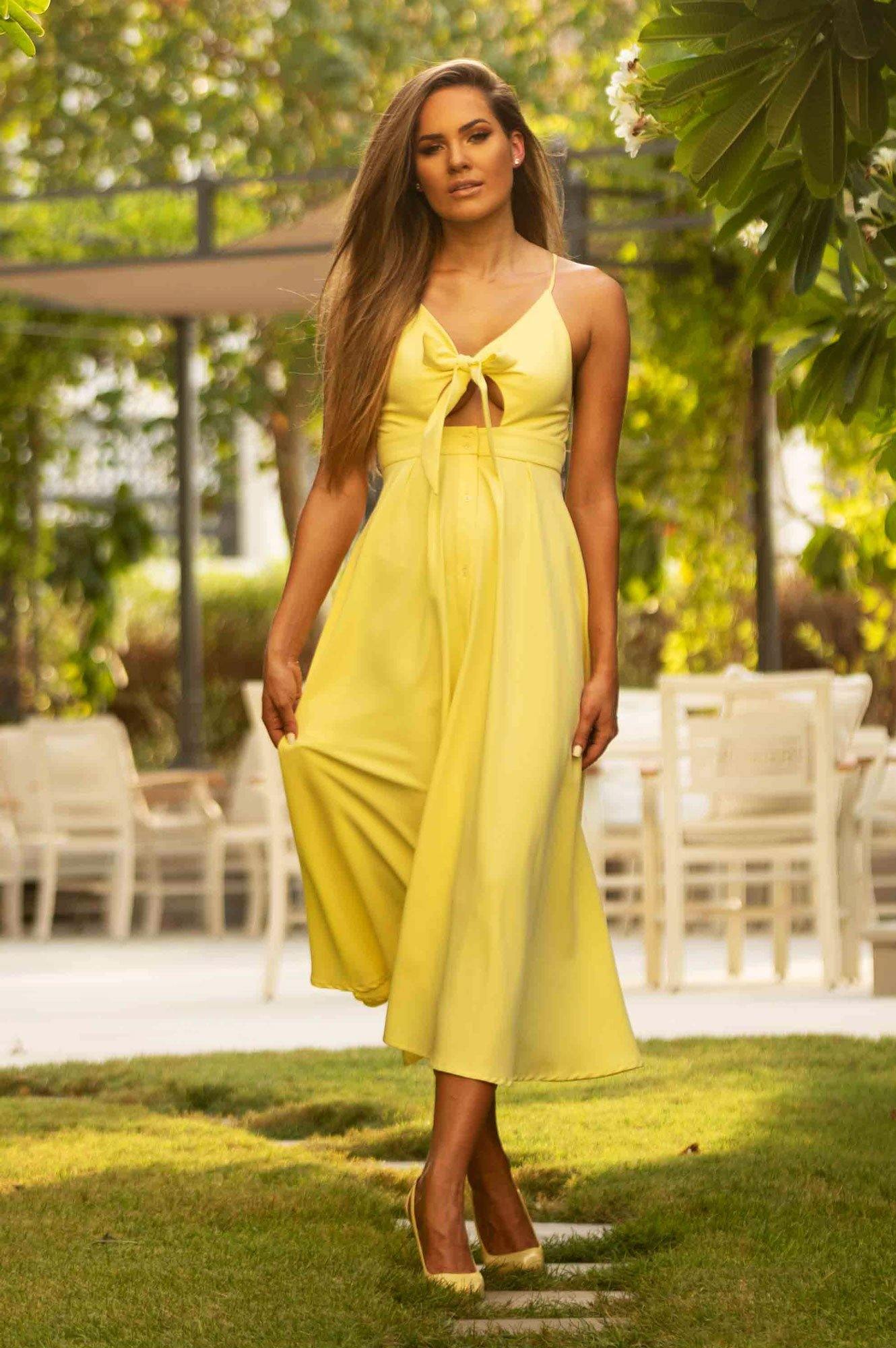 Riviera Yellow Dress - ANITAS